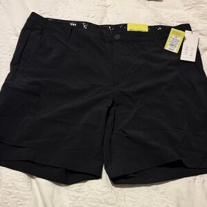 All in Motion Men's Athletic Cargo golf Black Shorts